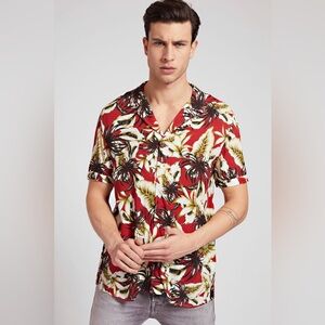 New GUESS Men's Resort Shirt Regular Fit SZ XL